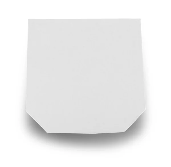 Коробка для піци, ізольована на білому — стокове фото