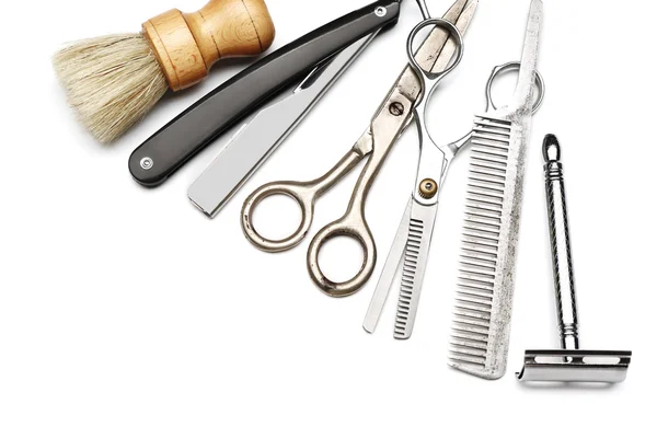 Vintage tools of barber shop — Stock Photo, Image