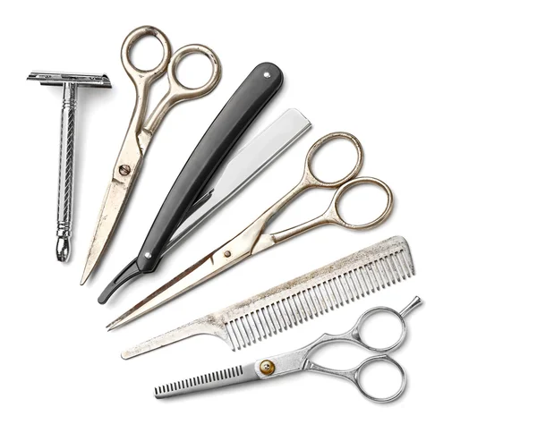 Vintage tools of barber shop — Stock Photo, Image