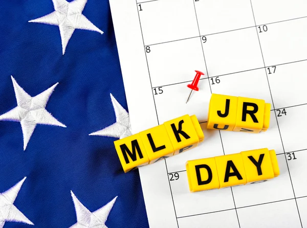 Calendario con Martin Luther King día . — Foto de Stock