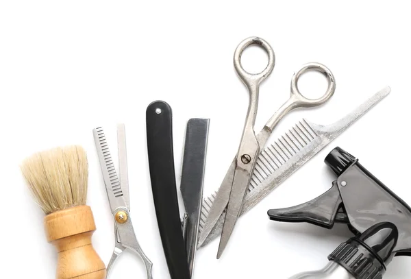 Вінтажні інструменти перукарні — стокове фото