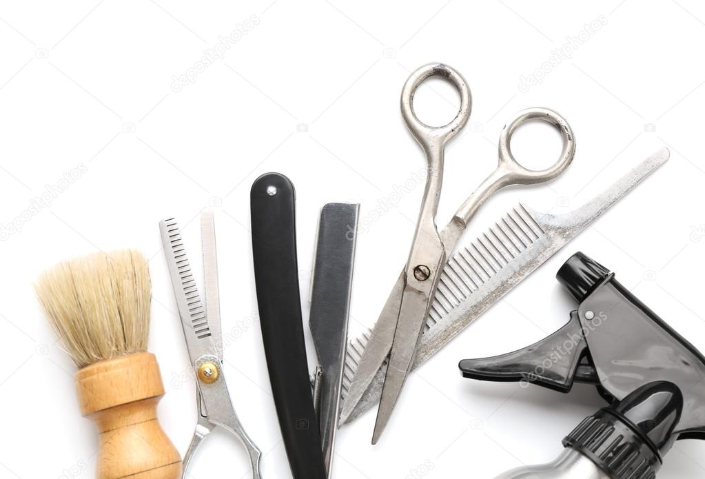 Vintage tools of barber shop 