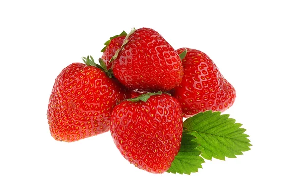 Strawberries isolated on white — Stock Photo, Image