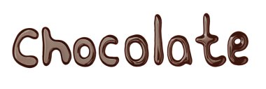 Word çikolatadan yapılmış çikolata