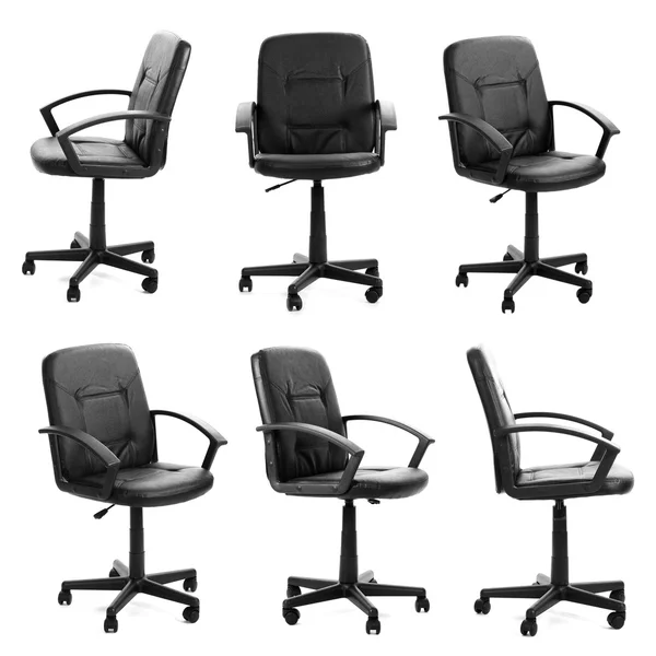 Collage de silla de oficina negro — Foto de Stock