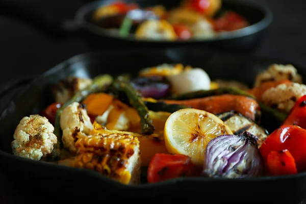 Legumes grelhados, close-up — Fotografia de Stock