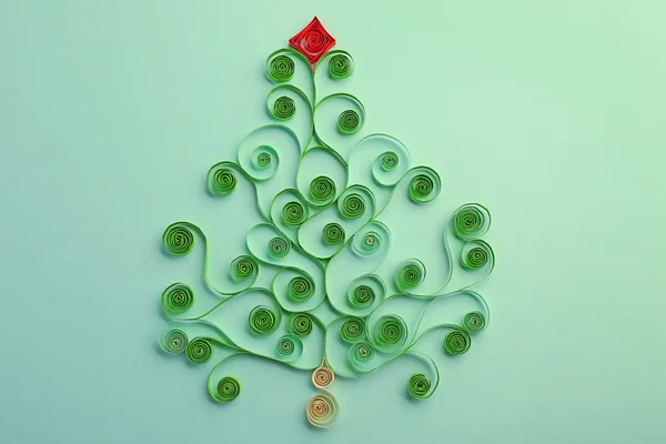 Árbol de Navidad de papel —  Fotos de Stock