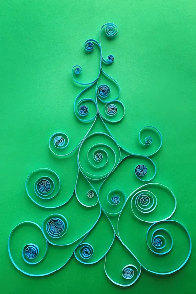 Kağıt Noel ağacı — Stok fotoğraf