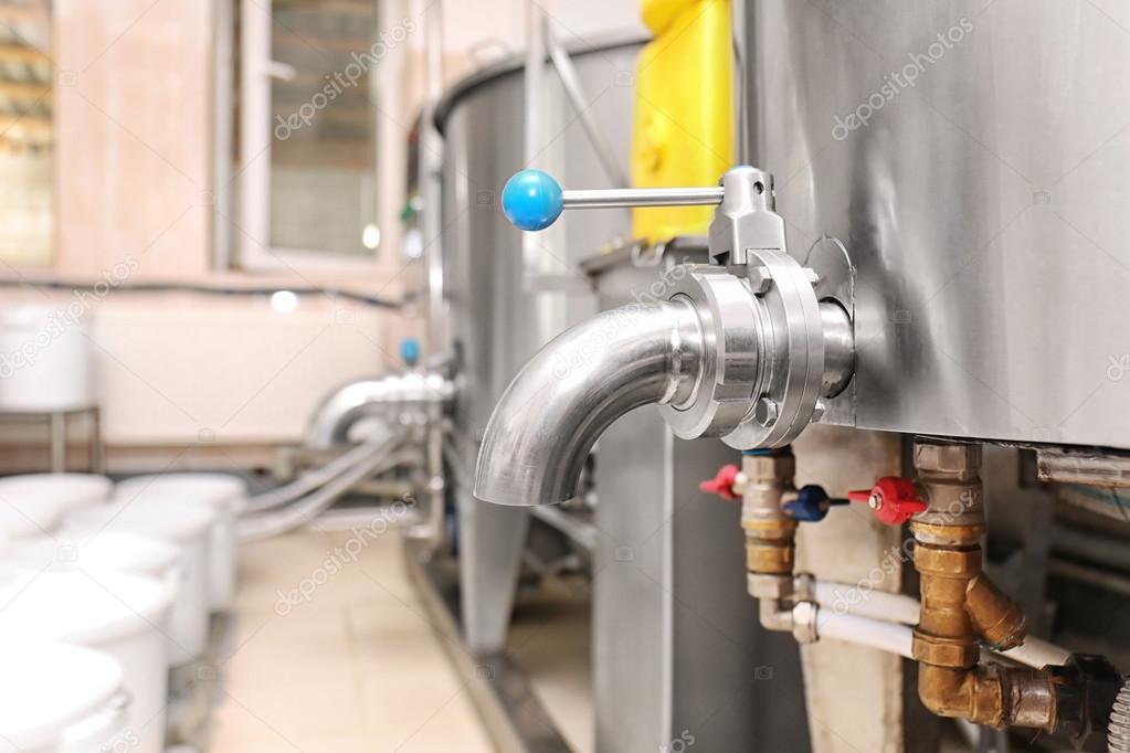 Dairy production equipment — Stock Photo © belchonock 121833544