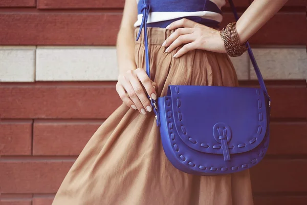 Young woman with fashion details — Stock Photo, Image