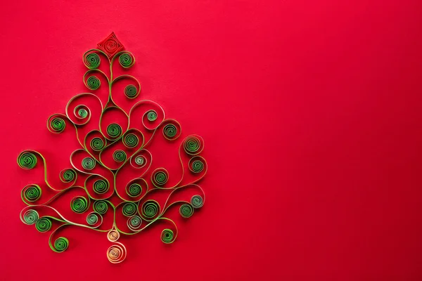Albero di Natale di carta — Foto Stock