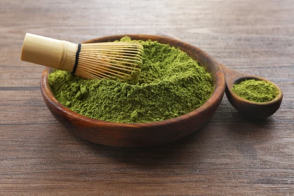 Skål med matcha te — Stockfoto