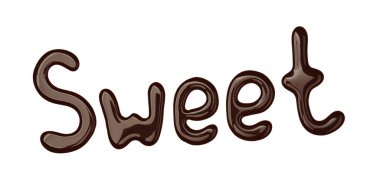 Word çikolatadan yapılmış tatlı 