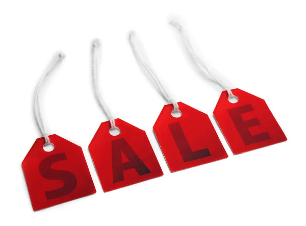 Sale labels on white — Stock Photo, Image