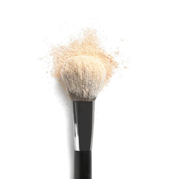 Make up brush and eye shadow — Stock Photo, Image