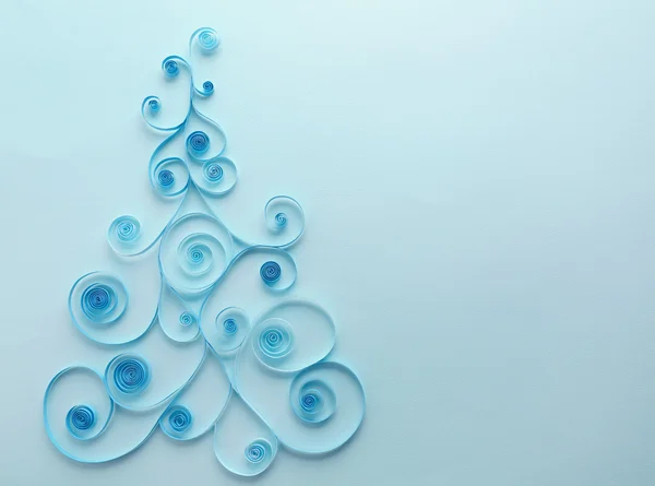 Papír vánoční strom — Stock fotografie