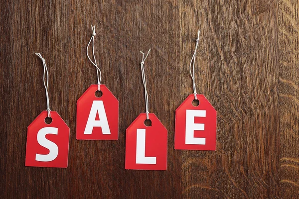 Sale red labels — Stock Photo, Image