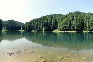 Dağlı ve nehirli manzara