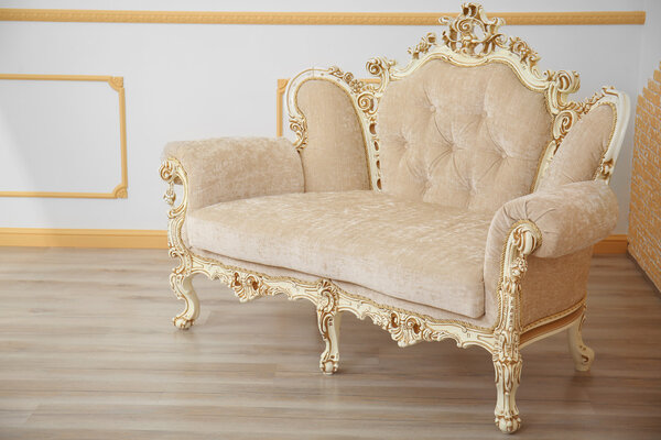 Luxury beige sofa