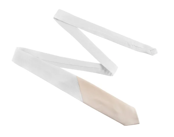 White leather tie — Stock Photo, Image