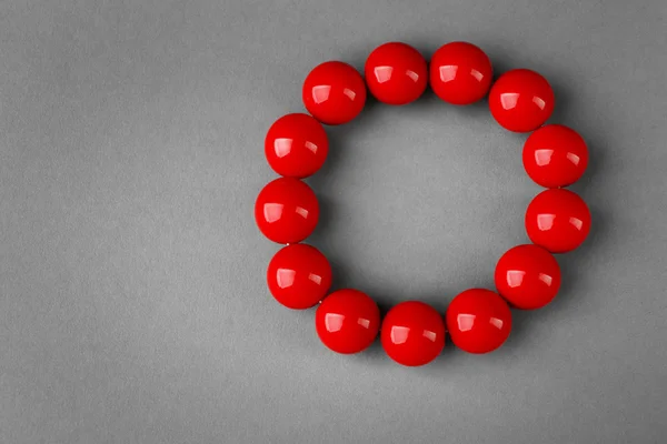 Stylish red beads — Stock Photo, Image