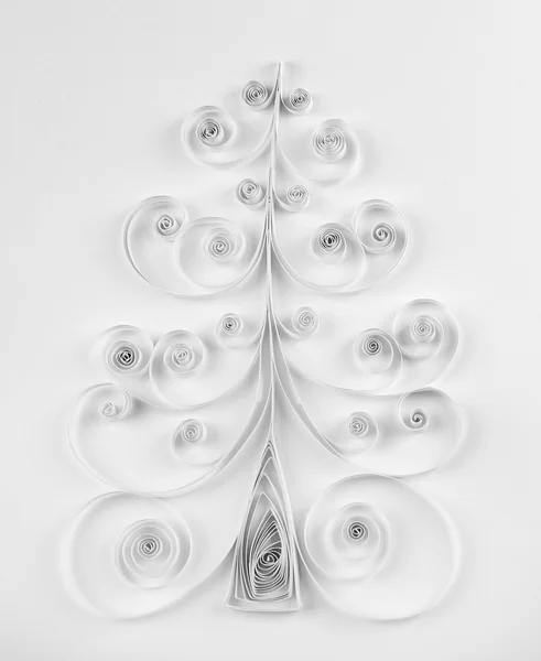 Vánoční papírový strom — Stock fotografie
