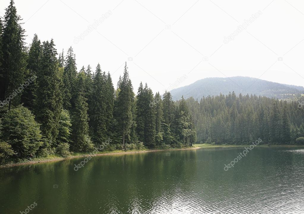 Beautiful mountain lake 