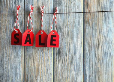 Arka plan üzerinde Satılık Etiketler