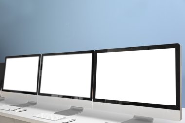 Bilgisayarlı rahat iş yeri 