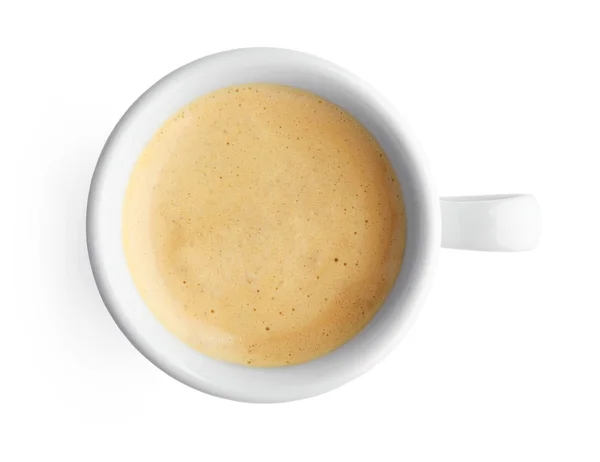 Beyaz arka planda bir fincan kahve. — Stok fotoğraf