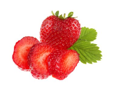 Olgun kırmızı çilekler