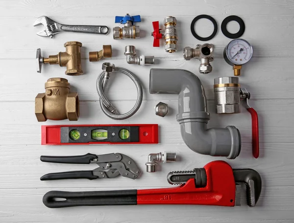 Pile of Plumber tools — Stock Photo, Image