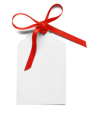 kart kırmızı kurdele ile