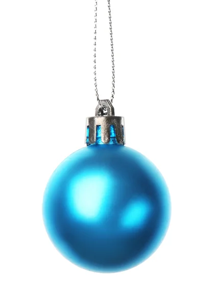 青いクリスマスボール — ストック写真