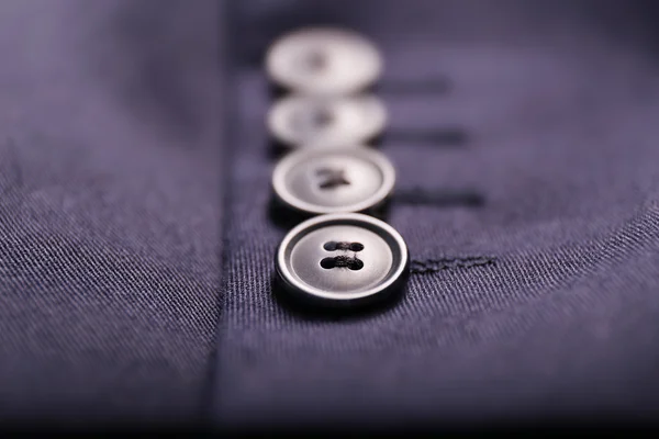 Buttons on shirt, close up — Stock Photo, Image