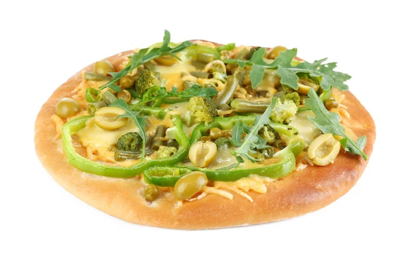 Ízletes vegetáriánus pizza — Stock Fotó