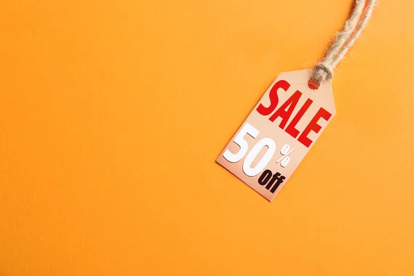 Sale label on background — Stock Photo, Image