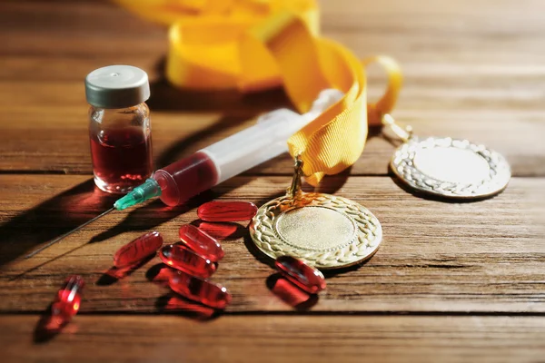 Spor kavram doping — Stok fotoğraf