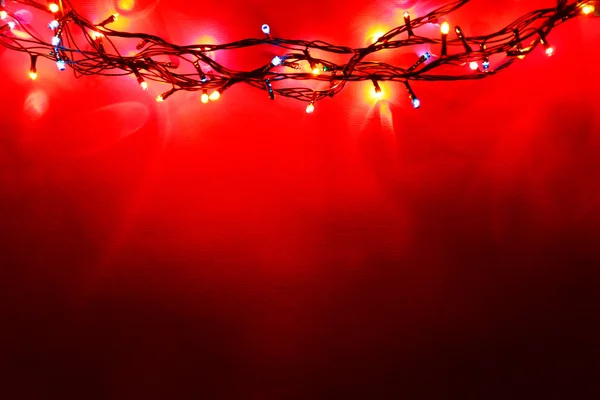 Světlé vánoční osvětlení — Stock fotografie