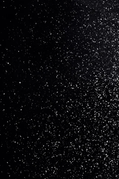 Siyah arkaplana düşen kar — Stok fotoğraf