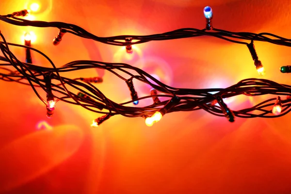Bright Christmas lights — Stock Photo, Image