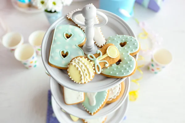 Baby glazed cookies — Stock Photo, Image