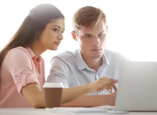 Beautiful woman with handsome man — Stock Photo, Image