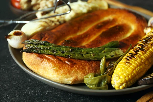 Tasty dish of grilled vegetables — Stock Photo, Image