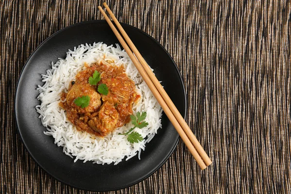 Tasty chicken curry — Stock Photo, Image
