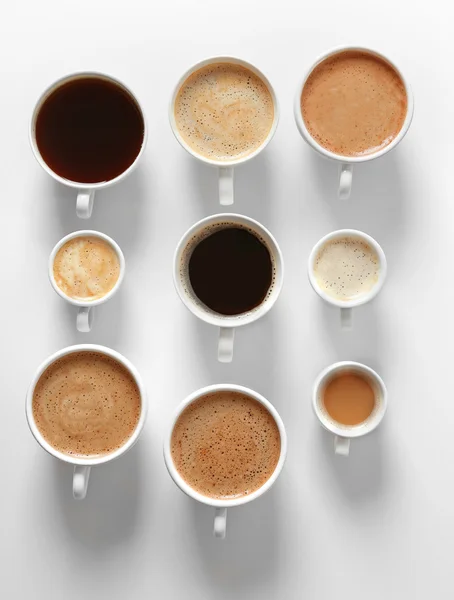 Cups of fresh coffee — Stock Photo, Image