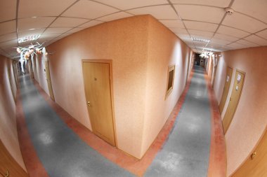 Boşaltma Office koridor, üstten görünüm