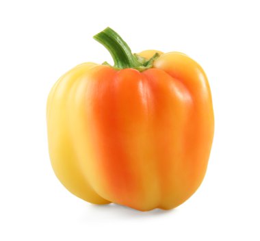 beyaz zemin üzerine taze biber