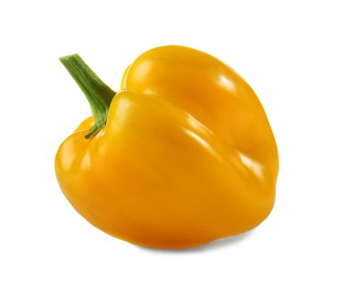 beyaz zemin üzerine taze biber