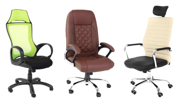 Collage of different office chairs — Stock Photo, Image